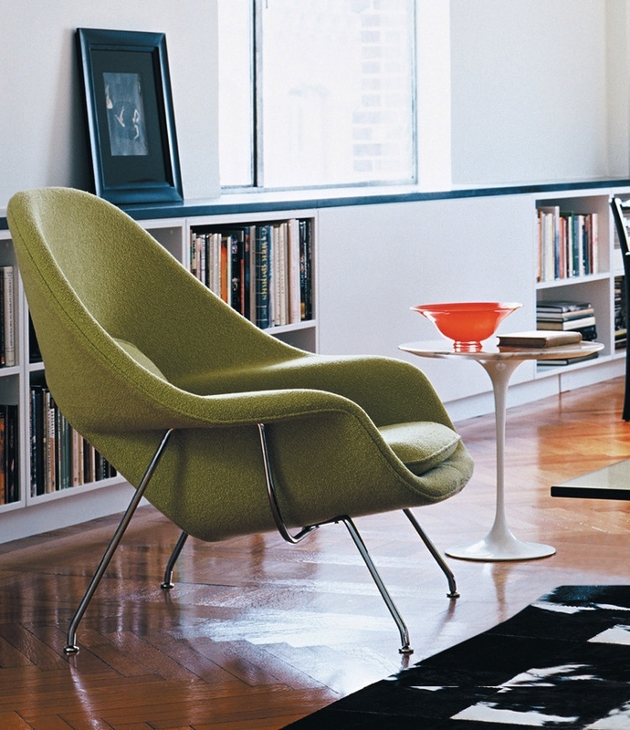 Дизайнерское кресло для отдыха Womb Chair and Ottoman - фото №9