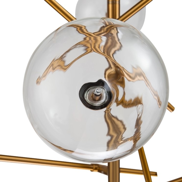 Подвесной светильник Glass Globe Mobile 6-Arm Chandelier - фото 2