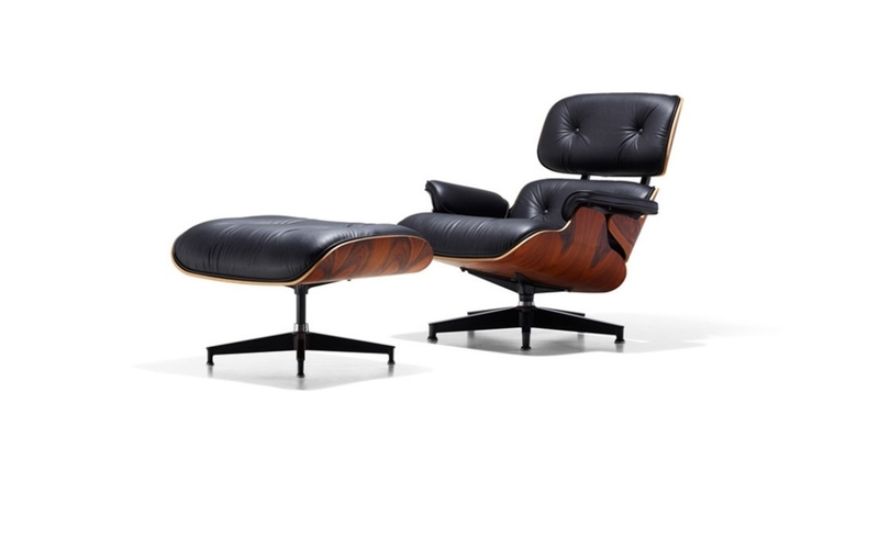 Дизайнерское кресло Eames Lounge Chair and Ottoman - фото 2