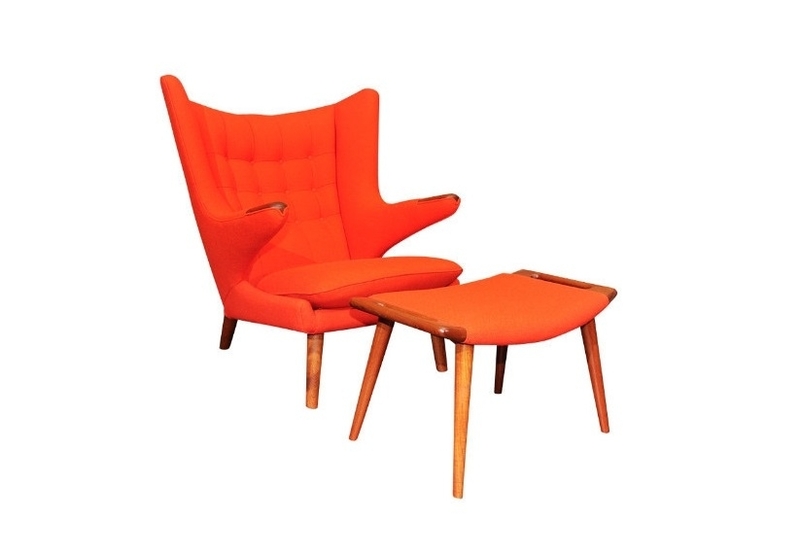 Дизайнерское кресло Papa Bear Chair & Ottoman - фото 7