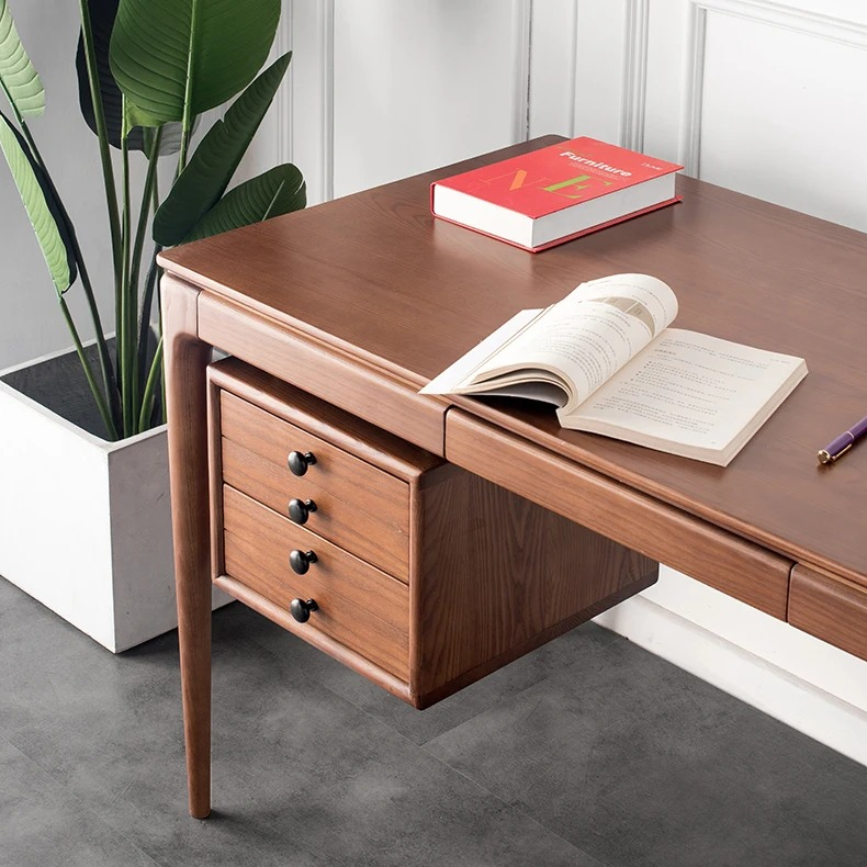 Дизайнерский письменный стол TPZ-014 ADELINE Wood Desk - фото №4