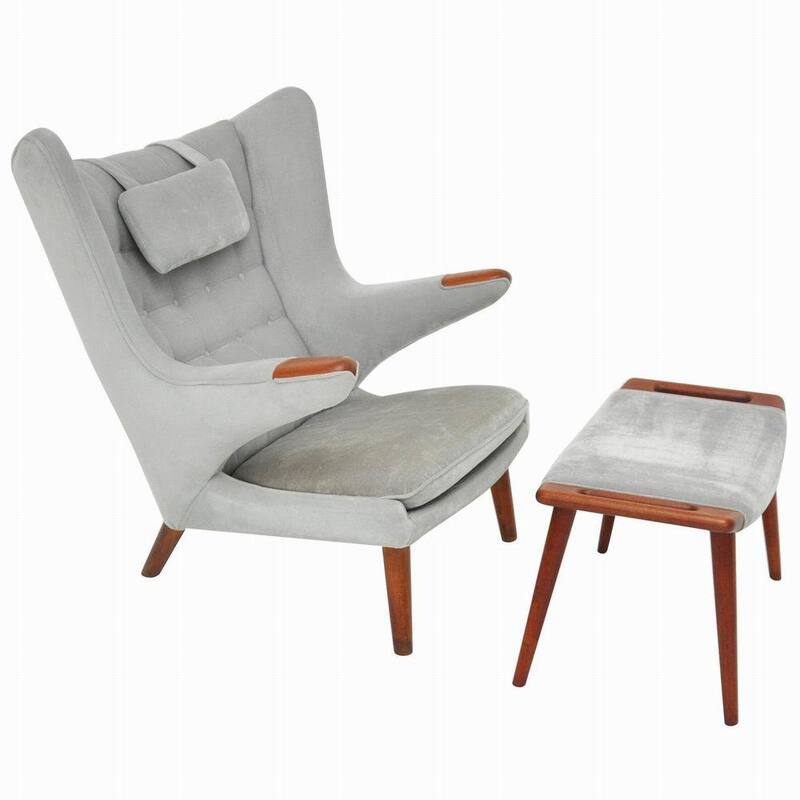 Дизайнерское кресло Papa Bear Chair & Ottoman - фото 1