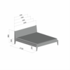 Дизайнерская кровать FLY орех - фото 6