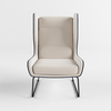 Дизайнерское кресло для отдыха F408 High Lounge Chair - фото 2