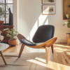 Дизайнерское кресло Shell Chair CH07 - фото 14