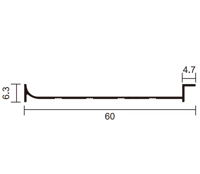 Стартовый профиль TG60-5 (5 мм)