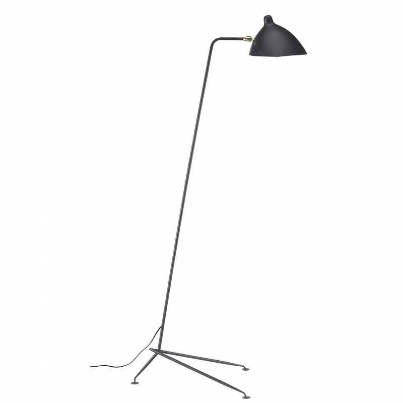 Дизайнерский торшер Serge Mouille 1 Arm Floor Lamp