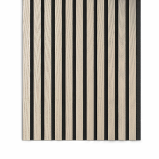 Slatted Wooden Acoustic Silver Pear