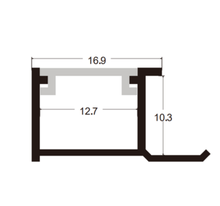 Соединяющий профиль со светодиодной лентой D1023 (8 мм)