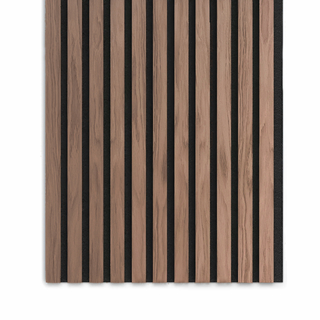 Slatted Wooden Acoustic Walnut