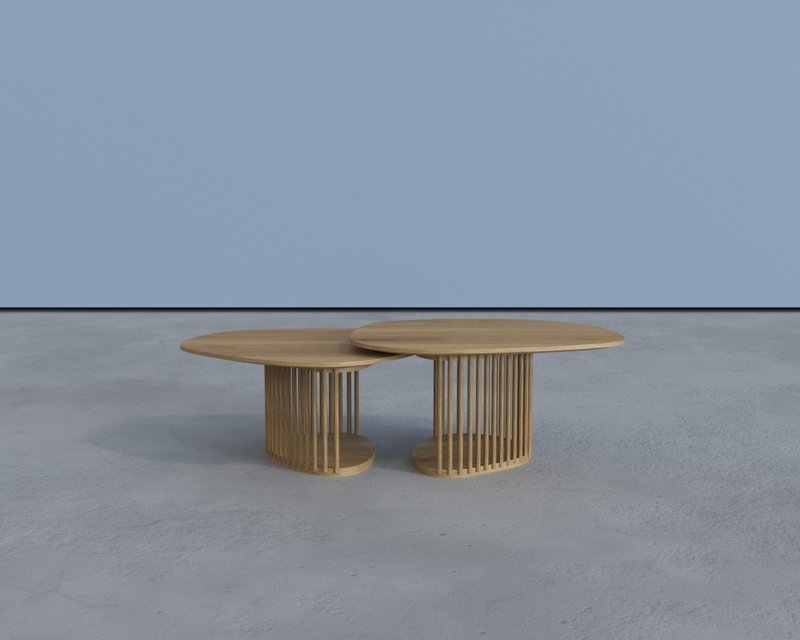 Дизайнерский журнальный стол Forest кофейный